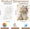 Paint by Numbers Kit for Adults – Flower DIY Canvas Painting, Beginner-Friendly Acrylic & Oil Paint Kit, 16x20in Home Wall Decor, Gift-Ready